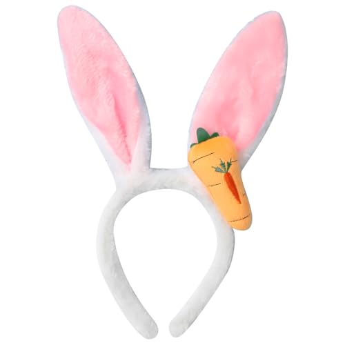 iiniim 1Pcs Hasenohren Karotte Stirnband Mädchen Ostern Kopfbedeckung Kaninchenohren Haarband Bunny Cosplay Haar Accessoires Typ 1 One Size iiniim 1Pcs Hasenohren Karotte Stirnband Mädchen Ostern Kopfbedeckung Kaninchenohren Haarband Bunny Cosplay Haar Accessoires Typ 1 One Size von iiniim