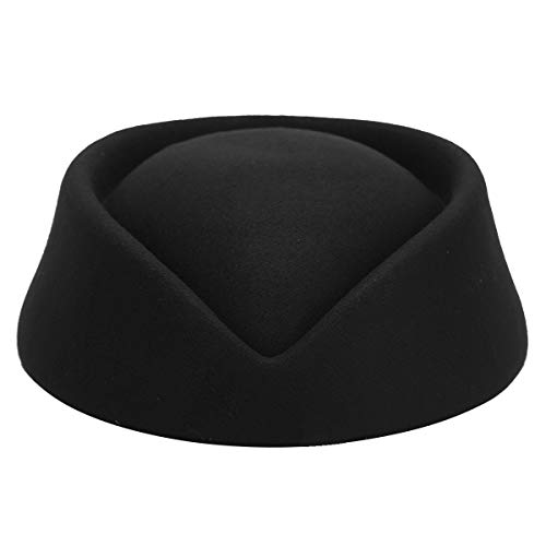 iiniim Damen Hut Stewardess Kostüm Cosplay Elegant Flugbegleiterin Mütze Stewardess Cap Zubehör Fasching Karneval Weihnachtsfeier Schwarz A Einheitsgröße iiniim Damen Hut Stewardess Kostüm Cosplay Elegant Flugbegleiterin Mütze Stewardess Cap Zubehör Fasching Karneval Weihnachtsfeier Schwarz A Einheitsgröße von iiniim