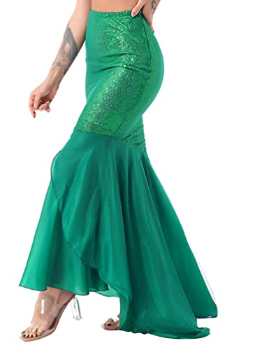 iiniim Damen Meerjungfrau Kostüm Meerjungfrau Rock Maxirock Meerjungfrau Schwanz Kostüm Tanz Performance Halloween Karneval Fasching Kostüm A Grün L iiniim Damen Meerjungfrau Kostüm Meerjungfrau Rock Maxirock Meerjungfrau Schwanz Kostüm Tanz Performance Halloween Karneval Fasching Kostüm A Grün L von iiniim