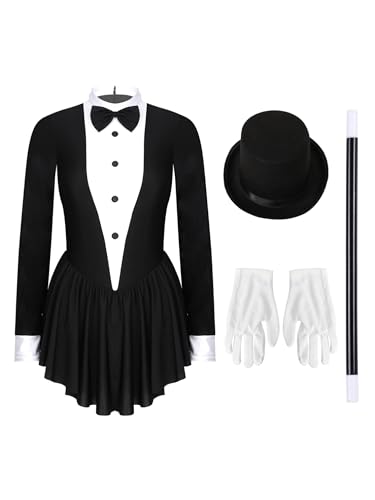 iiniim Damen Zirkus Kostüm Langarm Kleid mit Mütze Body Overall Zauberer Uniform Zirkusdirektor Kostüm Halloween Karneval Mottoparty Outfits Ka Schwarz XL iiniim Damen Zirkus Kostüm Langarm Kleid mit Mütze Body Overall Zauberer Uniform Zirkusdirektor Kostüm Halloween Karneval Mottoparty Outfits Ka Schwarz XL von iiniim