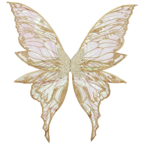 iiniim Glitzernde Schiere Feenflügel Schmetterlingsflügel Kostümzubehör für Halloween Party Sekt One Size iiniim Glitzernde Schiere Feenflügel Schmetterlingsflügel Kostümzubehör für Halloween Party Sekt One Size von iiniim
