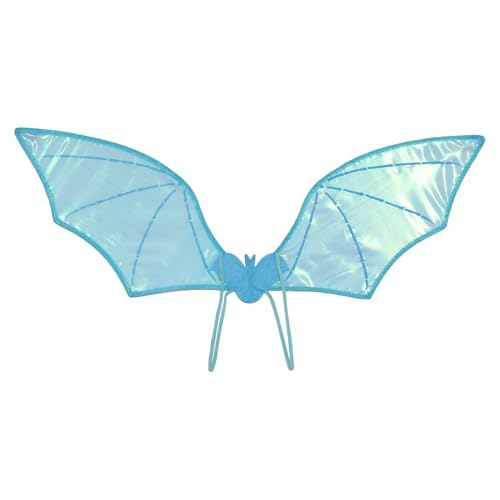 iiniim Halloween Glitzer Fledermausflügel für Kinder Teufel Feenflügel Faltbare Flügel mit Schulterriemen Schmetterlingsflügel Karneval Fasching Maskerade Himmelblau One Size iiniim Halloween Glitzer Fledermausflügel für Kinder Teufel Feenflügel Faltbare Flügel mit Schulterriemen Schmetterlingsflügel Karneval Fasching Maskerade Himmelblau One Size von iiniim