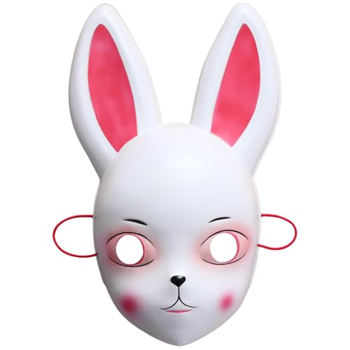 iiniim Hasenmaske Kaninchenmaske für Osterparty Ostern Halloween Maskerade Kostüm Accessoire Weiße Ohren 2 One Size iiniim Hasenmaske Kaninchenmaske für Osterparty Ostern Halloween Maskerade Kostüm Accessoire Weiße Ohren 2 One Size von iiniim