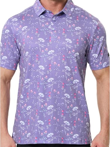 iiniim Herren Golf-knopfhemd Kurzarm – Karomuster, Umschlagkragen, 3d-digitaldruck, Lockerer Sitz, Legerer Stil, Minimalistisch Typ C XL von iiniim