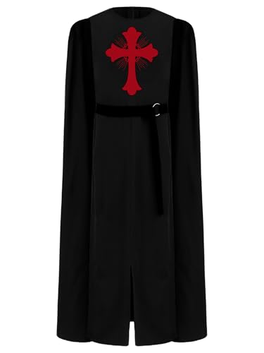 iiniim Jungen Mittelalterlicher Krieger Kostüm Römischer Gladiator Robe mit Umhang Ritter Kostüm Halloween Karneval Fasching Verkleidung Schwarz 110-116 iiniim Jungen Mittelalterlicher Krieger Kostüm Römischer Gladiator Robe mit Umhang Ritter Kostüm Halloween Karneval Fasching Verkleidung Schwarz 110-116 von iiniim