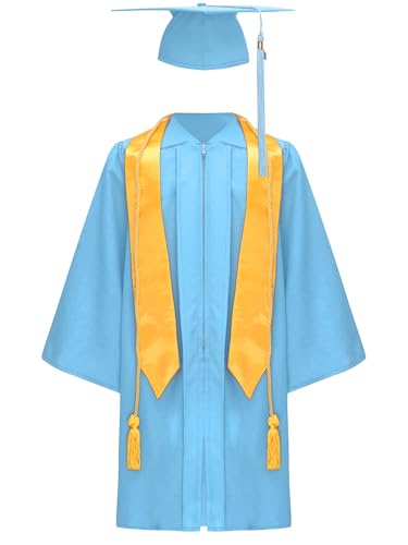 iiniim Kinder Abschluss Talar mit Doktorhut Quasten Stola Abschlusskleid Akademischer Robe Umhang Cape Für Jungen Mädchen iiniim Kinder Abschluss Talar mit Doktorhut Quasten Stola Abschlusskleid Akademischer Robe Umhang Cape Für Jungen Mädchen von iiniim