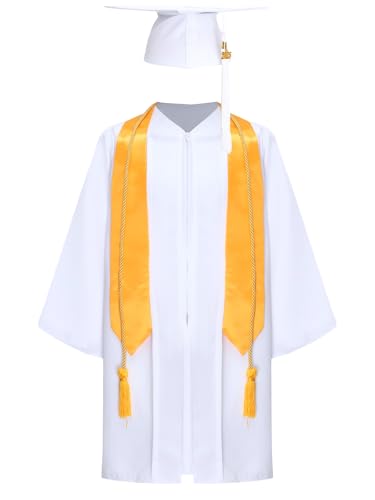 iiniim Kinder Abschluss Talar mit Doktorhut Quasten Stola Abschlusskleid Akademischer Robe Umhang Cape Für Jungen Mädchen iiniim Kinder Abschluss Talar mit Doktorhut Quasten Stola Abschlusskleid Akademischer Robe Umhang Cape Für Jungen Mädchen von iiniim