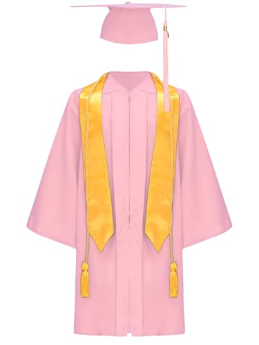 iiniim Kinder Abschluss Talar mit Doktorhut Quasten Stola Abschlusskleid Akademischer Robe Umhang Cape Für Jungen Mädchen iiniim Kinder Abschluss Talar mit Doktorhut Quasten Stola Abschlusskleid Akademischer Robe Umhang Cape Für Jungen Mädchen von iiniim