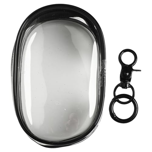iiniim Klare Figurentasche Blind Box Display Case tragbare Hängende Blind Box für Minifigur Black 18.5 * 11cm One Size von iiniim