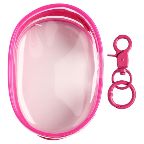 iiniim Klare Figurentasche Blind Box Display Case tragbare Hängende Blind Box für Minifigur Rose Red 10.5 * 6.5cm One Size von iiniim