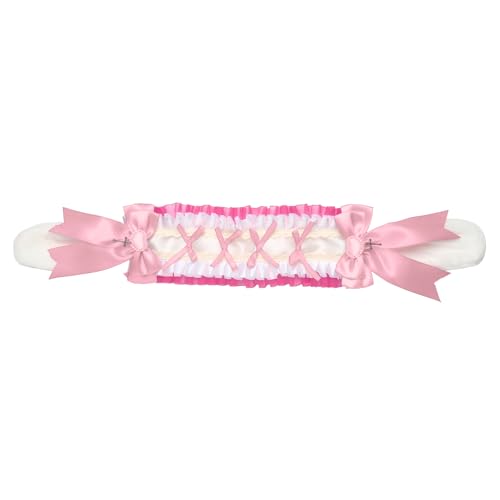 iiniim Lolita Kopfschmuck Kaninchenohren Haarband mit Clips gekräuseltes Haarband für Frau Mädchen Rosa 2 One Size iiniim Lolita Kopfschmuck Kaninchenohren Haarband mit Clips gekräuseltes Haarband für Frau Mädchen Rosa 2 One Size von iiniim