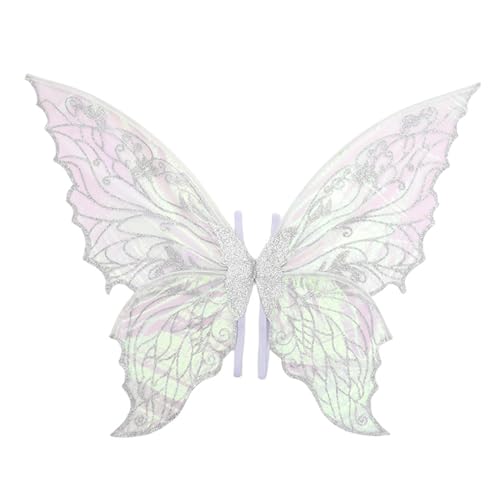 iiniim Mädchen Kinder Glitzer Feenflügel Funkelnde Schmetterlingflügel Prinzessin Elfenflügel Halloween Engelsflügel Mottoparty Fotografie Partygeschenk Zubehör Silber One Size iiniim Mädchen Kinder Glitzer Feenflügel Funkelnde Schmetterlingflügel Prinzessin Elfenflügel Halloween Engelsflügel Mottoparty Fotografie Partygeschenk Zubehör Silber One Size von iiniim