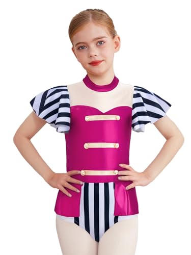 iiniim Mädchen Zirkus Kostüm Ringmaster Zirkusdirektor Uniform Farbblock Body Overall Tanzbody Halloween Karneval Show Tanzkostüm Dunkel Rosa 158-164 iiniim Mädchen Zirkus Kostüm Ringmaster Zirkusdirektor Uniform Farbblock Body Overall Tanzbody Halloween Karneval Show Tanzkostüm Dunkel Rosa 158-164 von iiniim