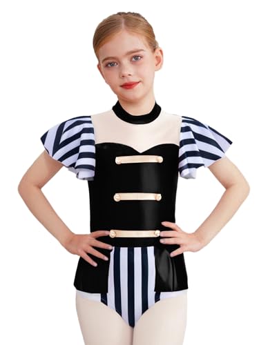 iiniim Mädchen Zirkus Kostüm Ringmaster Zirkusdirektor Uniform Farbblock Body Overall Tanzbody Halloween Karneval Show Tanzkostüm Schwarz 158-164 iiniim Mädchen Zirkus Kostüm Ringmaster Zirkusdirektor Uniform Farbblock Body Overall Tanzbody Halloween Karneval Show Tanzkostüm Schwarz 158-164 von iiniim