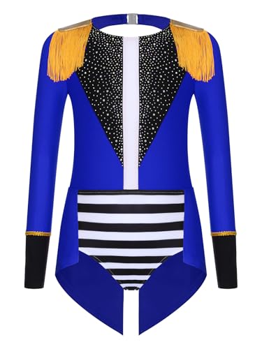 iiniim Mädchen Zirkus Kostüm Zirkusdirektor Uniform Glitzer Body Overall Ringmaster Tanzbody Halloween Weihnachten Karneval Party Outfits Königsblau 170 iiniim Mädchen Zirkus Kostüm Zirkusdirektor Uniform Glitzer Body Overall Ringmaster Tanzbody Halloween Weihnachten Karneval Party Outfits Königsblau 170 von iiniim