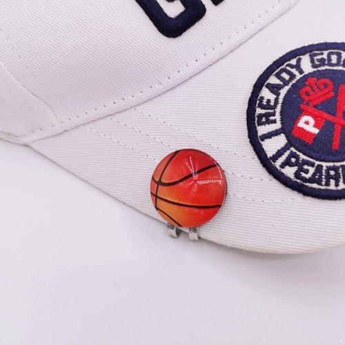 iiniim Mark-Ballmarker für Golf: Magnetische Hutklammer, Grün-Ballpositionsschild, verbrauchbares Golfzubehör Basketball Einheitsgröße von iiniim