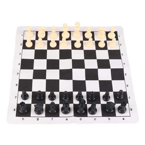14 "Tragbares Schach-und Kontrolleset Faltbares Roll-up-Spielset mit gewichteten Schachstücken aus Kunststoff 2 in 1 Travel Brettspiele für Kinder und Erwachsene 14 "Tragbares Schach-und Kontrolleset Faltbares Roll-up-Spielset mit gewichteten Schachstücken aus Kunststoff 2 in 1 Travel Brettspiele für Kinder und Erwachsene von ikappy