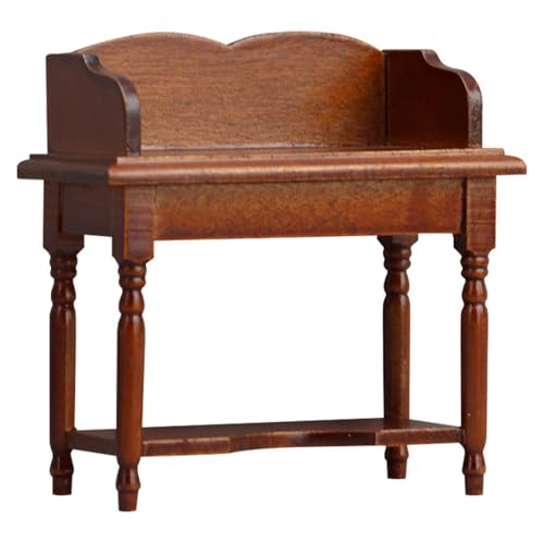 Miniatur-Puppenhaus-Schmink Tisch Spielzeug, Miniatur möbel, Make-up-Tisch, Holz schmink Tisch, Schlafzimmer-Kommode von ikappy