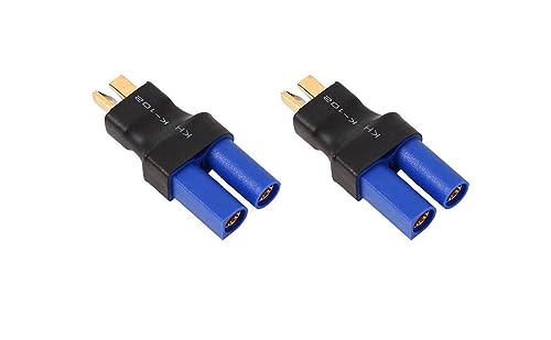 2X Stück Set Adapter EC5 Buchse auf T Plug Stecker für Lipo Akku Battery RC Ladegerät männlich weiblich Gold 2X Stück Set Adapter EC5 Buchse auf T Plug Stecker für Lipo Akku Battery RC Ladegerät männlich weiblich Gold von ikarex-shop