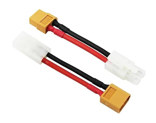 2X Stück Set Adapterkabel Kompatibel mit Tamiya auf XT60 Stecker Buchse Draht 14AWG Silikonkabel RC Akku Lipo 2X Stück Set Adapterkabel Kompatibel mit Tamiya auf XT60 Stecker Buchse Draht 14AWG Silikonkabel RC Akku Lipo von ikarex-shop