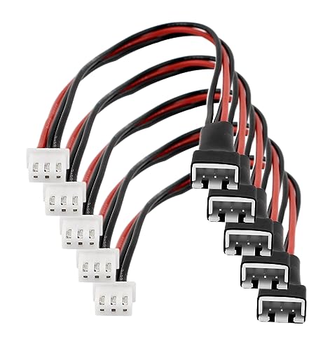 5 Stück JST-XH 2S Balancer-Kabel 200 mm Stecker Buchse LiPo Akku Ladegerät Verlängerungskabel 22AWG Adapter 5 Stück JST-XH 2S Balancer-Kabel 200 mm Stecker Buchse LiPo Akku Ladegerät Verlängerungskabel 22AWG Adapter von ikarex-shop