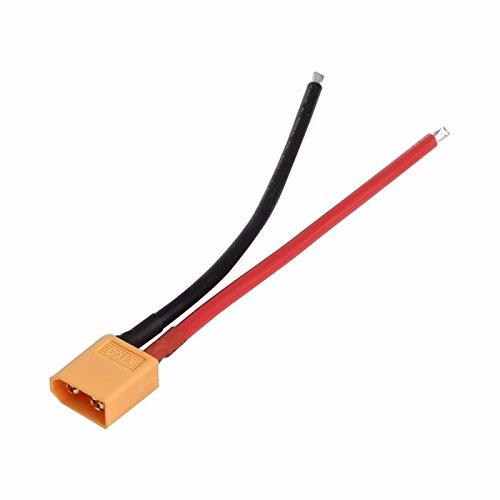 ikarex-shop 1 x XT60 Stecker mit Silikon Kabel 10 cm 14 AWG RC Verbindung Akku Lipo ikarex-shop 1 x XT60 Stecker mit Silikon Kabel 10 cm 14 AWG RC Verbindung Akku Lipo von ikarex-shop