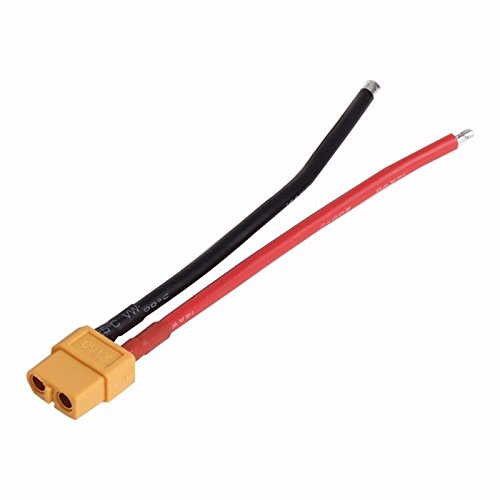 ikarex-shop 1 x XT60 Buchse mit Silikon Kabel 10cm 14AWG RC Verbindung Akku Lipo ikarex-shop 1 x XT60 Buchse mit Silikon Kabel 10cm 14AWG RC Verbindung Akku Lipo von ikarex-shop