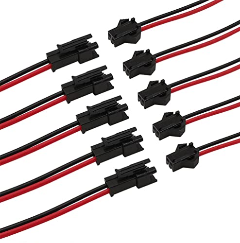 ikarex-shop 5 Paar JST SM Stecker/Buchse 2 Pin mit Kabel 150mm Verbindung LED Streifen ikarex-shop 5 Paar JST SM Stecker/Buchse 2 Pin mit Kabel 150mm Verbindung LED Streifen von ikarex-shop