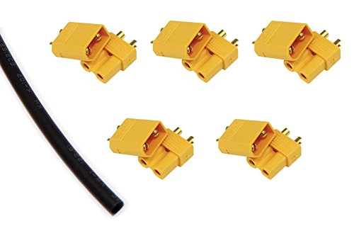 ikarex-shop 5 Paar XT30 Stecker/Buchse mit Schrumpfschlauch 2mm Goldstecker Male Female ikarex-shop 5 Paar XT30 Stecker/Buchse mit Schrumpfschlauch 2mm Goldstecker Male Female von ikarex-shop