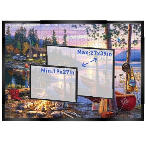Verstellbarer Puzzle-Rahmen für 1000/1500/2000 Teile – Bilderrahmen zur Wandmontage – Horizontale & vertikale Präsentation – Inkl. 10 Puzzle-Schutzfolien – Schwarz Posterrahmen für Home Decor Verstellbarer Puzzle-Rahmen für 1000/1500/2000 Teile – Bilderrahmen zur Wandmontage – Horizontale & vertikale Präsentation – Inkl. 10 Puzzle-Schutzfolien – Schwarz Posterrahmen für Home Decor von ikkle