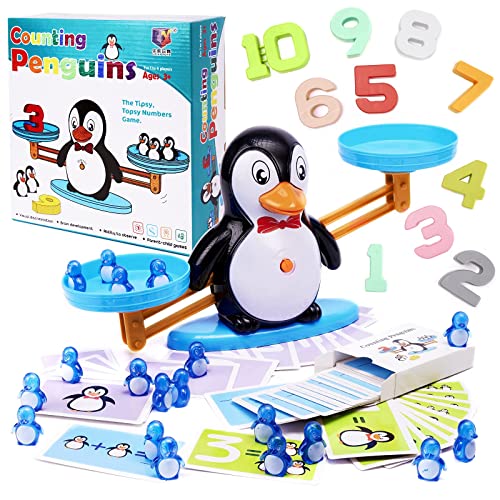 ikonka, Educational Scale Pinguin zum Zählen Lernen, Mathematik für die Jüngsten, Zahlen spielerisch Lernen, Plastik ikonka, Educational Scale Pinguin zum Zählen Lernen, Mathematik für die Jüngsten, Zahlen spielerisch Lernen, Plastik von ikonka