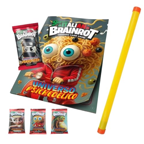 Skifidol Italian Brainrot Box 24 Booster mit je 7 Karten, 1 Spezialkarte in jedem Paket, die Originale, Serie Universum Psychedelic (24) von il megastore dei giocattoli e Giochiamo