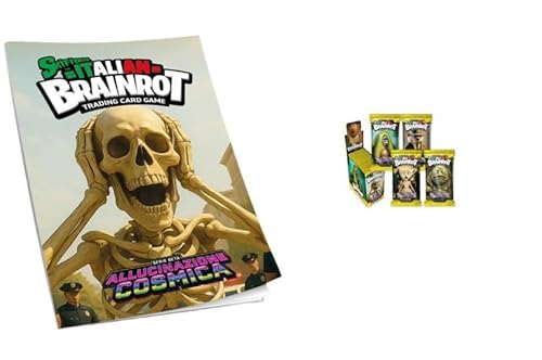 Skifidol Italian Brainrot – Box mit 24 Beuteln mit 7 Karten, 1 Spezialkarte in jedem Paket, die Originale, Serie Beta Cosmic Halluzination, inklusive einer Klang-Muu-Röhre (Album + Box mit 24 Beuteln) von il megastore dei giocattoli e Giochiamo