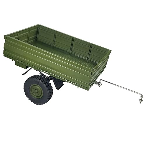 illuevagrun 1/12 Trailer DIY Anhänger Set WPL RC Trucks Modifikations zubehör für Militär LKW RC Auto Ersatzteile WPL P06 4X4 1:16 Off-Road Truck Parts (Khaki) von illuevagrun