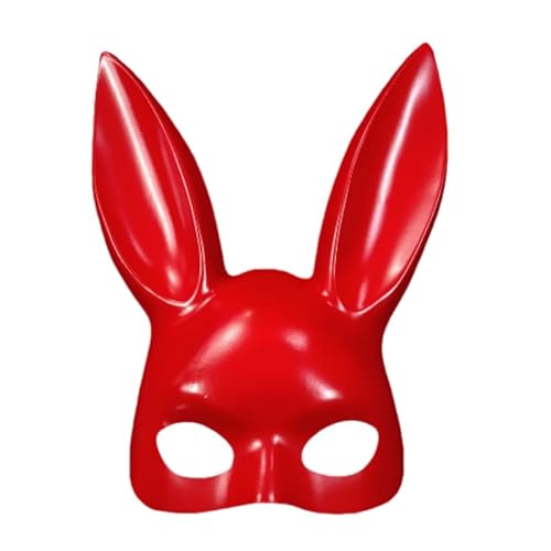 illuevagrun Karnevalsmasken Kaninchenmädchen PVC Erotische Halbgesichtsmaske Halloween Ostern Cosplay illuevagrun Karnevalsmasken Kaninchenmädchen PVC Erotische Halbgesichtsmaske Halloween Ostern Cosplay von illuevagrun