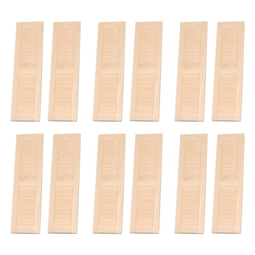 12pcs Dollhouse -Fensterläden Klassiker hölzerne mini 1 12 Skala Dollhouse Möbel 4, 5 x 1, 3 x 0, 2 Zoll Fenster Funny DIY Dolls House Furniture for Kids Gift 12 Skala 12pcs Dollhouse -Fensterläden Klassiker hölzerne mini 1 12 Skala Dollhouse Möbel 4, 5 x 1, 3 x 0, 2 Zoll Fenster Funny DIY Dolls House Furniture for Kids Gift 12 Skala von imFreienawn