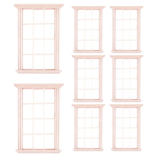 Dollhouse Fenster 1:12 Skala 8pcs Holz Miniaturfenster Rahmen DIY Craft Mini -Modell mit 12 Grids Dolls House Furniture für Dollhouse AccessoiresDollhouse Dollhouse Fenster 1:12 Skala 8pcs Holz Miniaturfenster Rahmen DIY Craft Mini -Modell mit 12 Grids Dolls House Furniture für Dollhouse AccessoiresDollhouse von imFreienawn