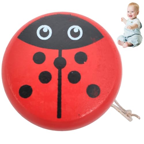 Ladybug yoyo mit String tragbares süßes Marienkäfermuster Holzkinder Yoyo Bildungsspaß Kleinkind für praktische Fähigkeiten und Flexibilität Entwicklung Nachdenkliches Geschenk für Kleinkinder Kinder Ladybug yoyo mit String tragbares süßes Marienkäfermuster Holzkinder Yoyo Bildungsspaß Kleinkind für praktische Fähigkeiten und Flexibilität Entwicklung Nachdenkliches Geschenk für Kleinkinder Kinder von imFreienawn