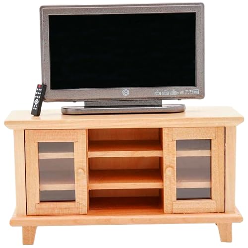 Mini Möbel, lebensechter 1 12 -Skala -Puppenhausmöbel umfassen Spielzeugfernseher, Fernsehschrank und Fernbedienung, DIY Doll House für Kinderspielzeugspielzeug Spielzeug Mini Möbel, lebensechter 1 12 -Skala -Puppenhausmöbel umfassen Spielzeugfernseher, Fernsehschrank und Fernbedienung, DIY Doll House für Kinderspielzeugspielzeug Spielzeug von imFreienawn