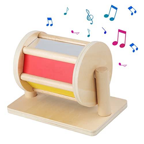 Spinning Drum Baby Spielzeug für 0-3-Jährige Safe Spinning Rainbow Baby Spielzeug Holzspinner Leichte Trommel mit klarem Spiegel 8.2x5.1x6.1 in Spinning Drum Baby Spielzeug für 0-3-Jährige Safe Spinning Rainbow Baby Spielzeug Holzspinner Leichte Trommel mit klarem Spiegel 8.2x5.1x6.1 in von imFreienawn