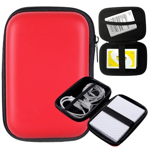 imFreienawn 1 x Karten-Tragetasche, 14 x 9,9 x 4,1 cm, Kartenaufbewahrungsbox mit Reißverschluss, wasserdichte Deckhülle, einfach zu bedienen, Spielhalter, Geschenk für Kinder, Spielbedarf von imFreienawn