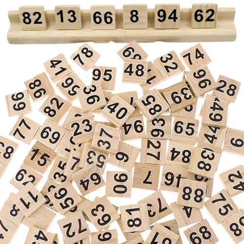 imFreienawn 100 pcs nummerblöcke 1x1 Zoll Clear Printed Black Number Block, Bildungsmontessori Holznummern für Kinderbrettspiel, Rechtschreibspiel, Spielzeug, Geschenkblock imFreienawn 100 pcs nummerblöcke 1x1 Zoll Clear Printed Black Number Block, Bildungsmontessori Holznummern für Kinderbrettspiel, Rechtschreibspiel, Spielzeug, Geschenkblock von imFreienawn