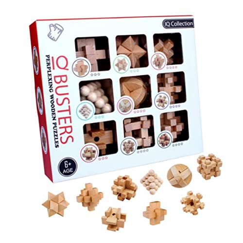imFreienawn Hölzerne Hirnteaser Jigsaw 3D Lock Brain Lock Intellektuelles Bildungsspielzeug für Kinder Geschenk Teaser imFreienawn Hölzerne Hirnteaser Jigsaw 3D Lock Brain Lock Intellektuelles Bildungsspielzeug für Kinder Geschenk Teaser von imFreienawn