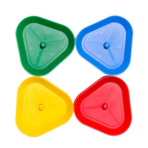 imFreienawn Kartenhalter für Spielkarten, Kunststoff, dreieckig, praktischer Kinderhalter für Spiele, Pokerpartys, Spieleabende, Kartenhalter für Karten, 4 Stück von imFreienawn