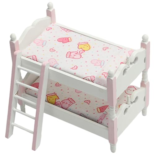 imFreienawn Miniaturpuppenhausmöbel, 1 12 -Skala -Holzpuppenbett mit Leiter, DIY Decor Doll House -Bett für Miniaturpuppenhauszubehör, Style 1 Koje imFreienawn Miniaturpuppenhausmöbel, 1 12 -Skala -Holzpuppenbett mit Leiter, DIY Decor Doll House -Bett für Miniaturpuppenhauszubehör, Style 1 Koje von imFreienawn