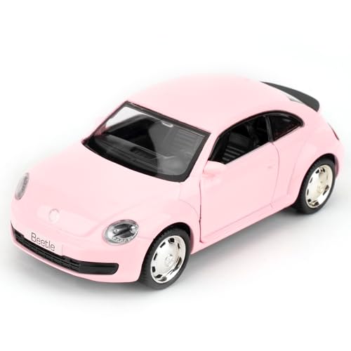 2012 Volkswagen Käfer Spielzeugauto, Modellauto im Maßstab 1:36 aus Aluminium, geeignet für Spielzeugsammlung, Automodell mit Pull Back Funktion, Geschenk für Kinder, rosa 2012 Volkswagen Käfer Spielzeugauto, Modellauto im Maßstab 1:36 aus Aluminium, geeignet für Spielzeugsammlung, Automodell mit Pull Back Funktion, Geschenk für Kinder, rosa von imtfzct