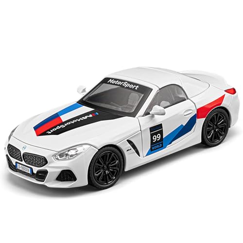 imtfzct 1/24 BMW Z4 Modellauto, Sound und Licht Spielzeugauto mit Pull Back Funktion, Sammlermodell aus Aluminium, Geschenk für Kinder (weiß imtfzct 1/24 BMW Z4 Modellauto, Sound und Licht Spielzeugauto mit Pull Back Funktion, Sammlermodell aus Aluminium, Geschenk für Kinder (weiß von imtfzct