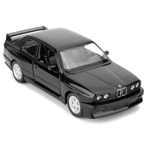 Imtfzct 1/36 BMW M3 1987 Zink Legierung Modell Auto, Kinder Spielzeug, Freizeit Fahrzeug, Geschenk für Jungen und Mädchen (Schwarz) von imtfzct