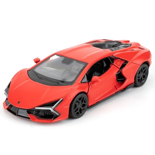 imtfzct 1/36 Lamborghini Reventon Spielzeugauto, Modellauto mit Pull Back Funktion, Modellspielzeug mit offener Tür, geeignet für Sammlung und Geschenk für Kinderspielzeug(rot) von imtfzct