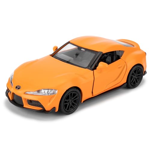imtfzct 1/36 Toyota Supra Modellauto, Spielzeugauto mit Pull Back Funktion, Türen zum Öffnen, Freizeitspielzeug, Auto Geschenk für Jungen und Mädchen(orangenfarbig) imtfzct 1/36 Toyota Supra Modellauto, Spielzeugauto mit Pull Back Funktion, Türen zum Öffnen, Freizeitspielzeug, Auto Geschenk für Jungen und Mädchen(orangenfarbig) von imtfzct